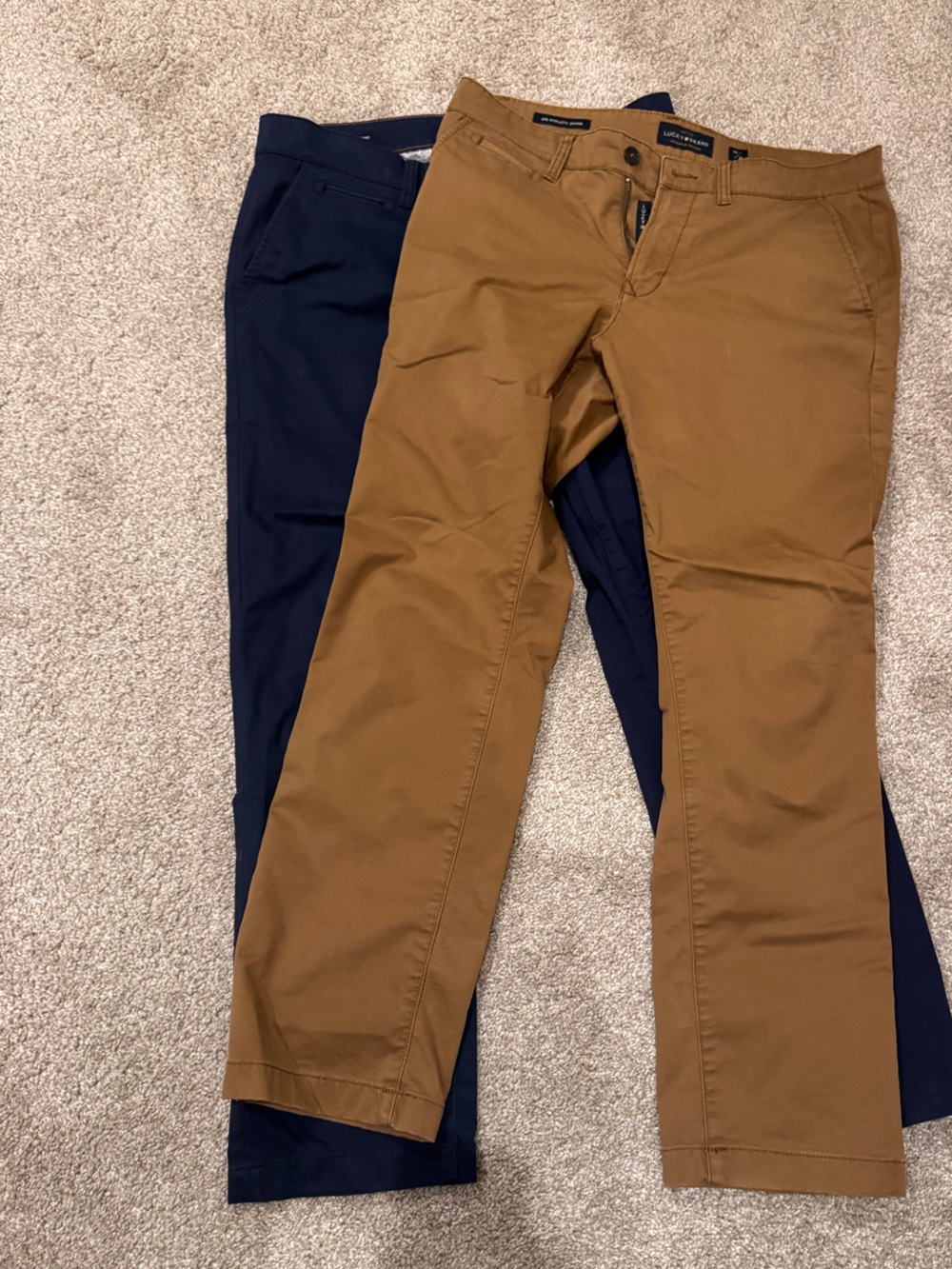 Lucky Brand bundle Men's Khaki & Navy Chinos
